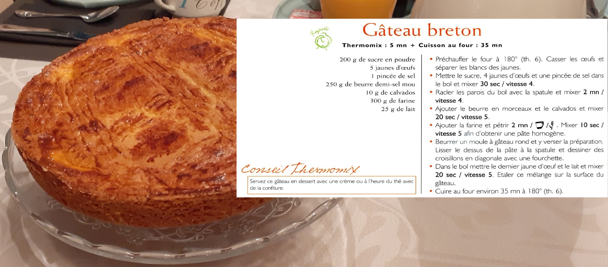 Recette Du Gateau Breton La Villa Kernehan