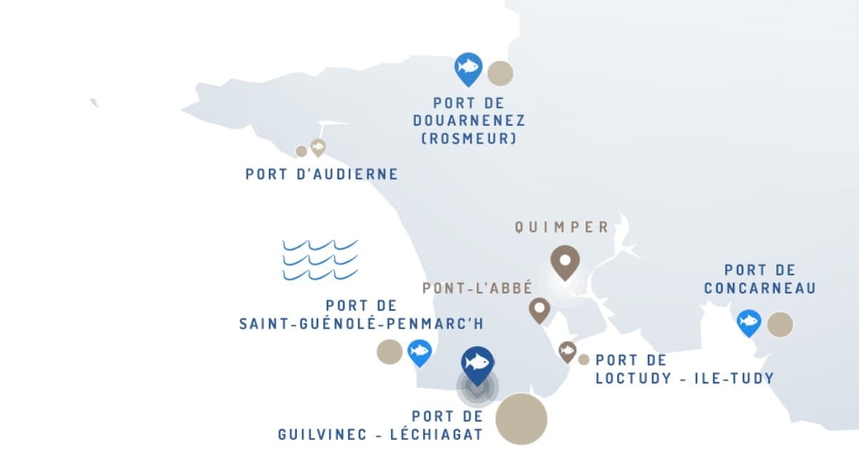 Ports de pêche du Finistère sud